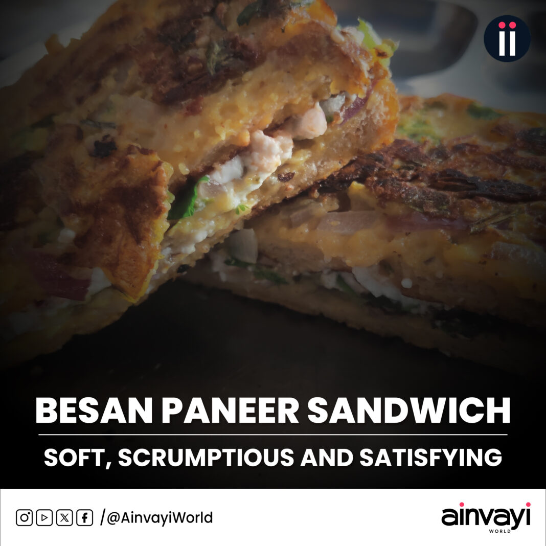 Besan Paneer Sandwich: Soft, Scrumptious and Satisfying