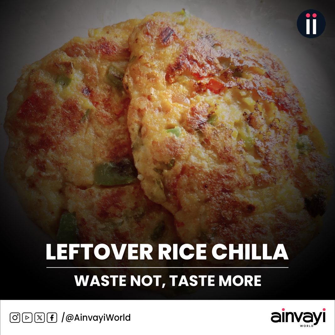Leftover Rice Chilla: Waste Not, Taste More