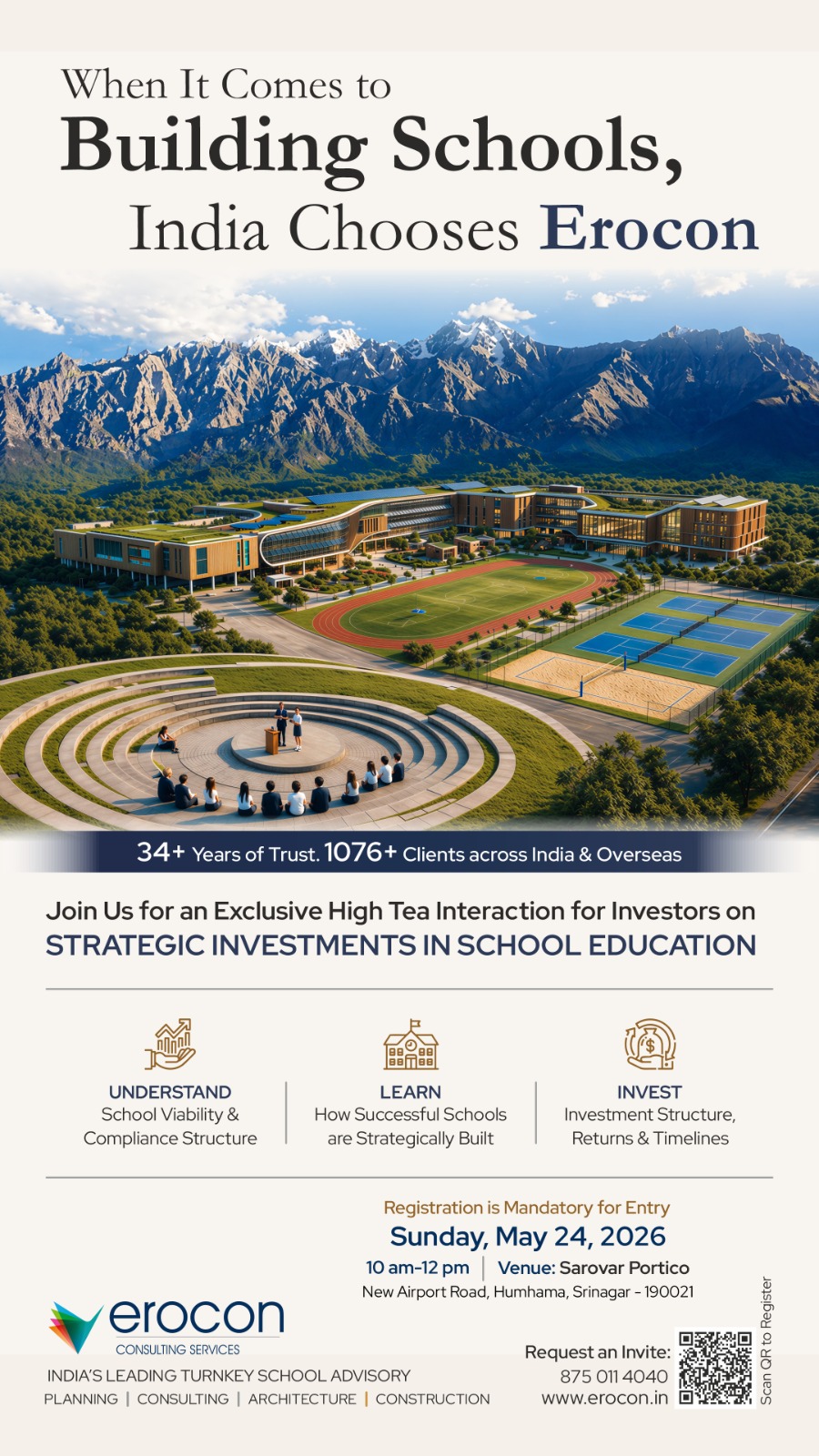 Erocon Announces Strategic Focus on Developing Globally Aligned, Child-Centric Schools in Jammu & Kashmir